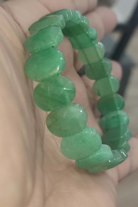 Aventurin Taşı Faset Kesim Natural Doğaltaş Bileklik