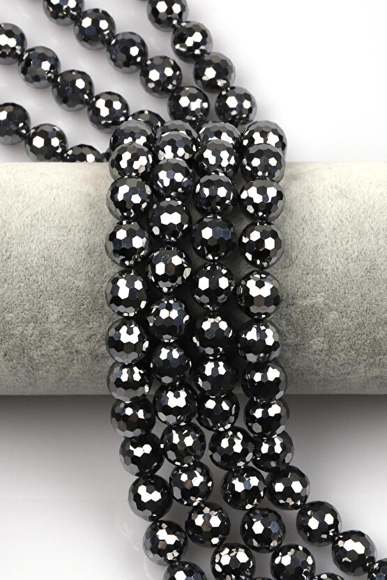 Terahertz Doğal Taş Dizi 10 mm Fasetli Küre Kesim