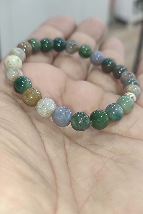 Hint Akik 8 mm Natural Doğaltaş Bileklik