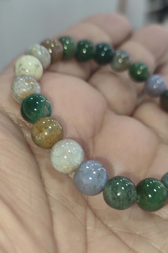 Hint Akik 8 mm Natural Doğaltaş Bileklik