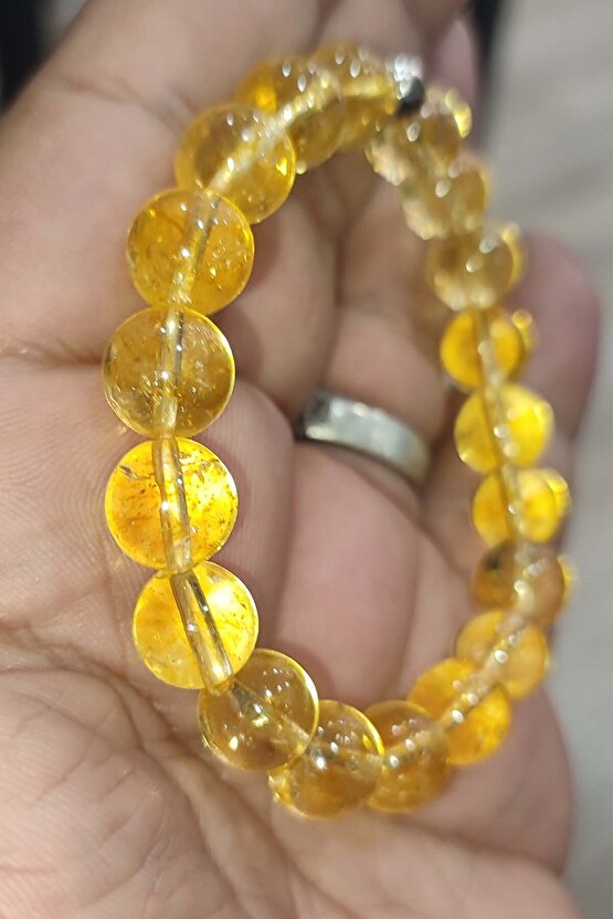 Sitrin Taşı 10 mm Natural Doğaltaş Bileklik