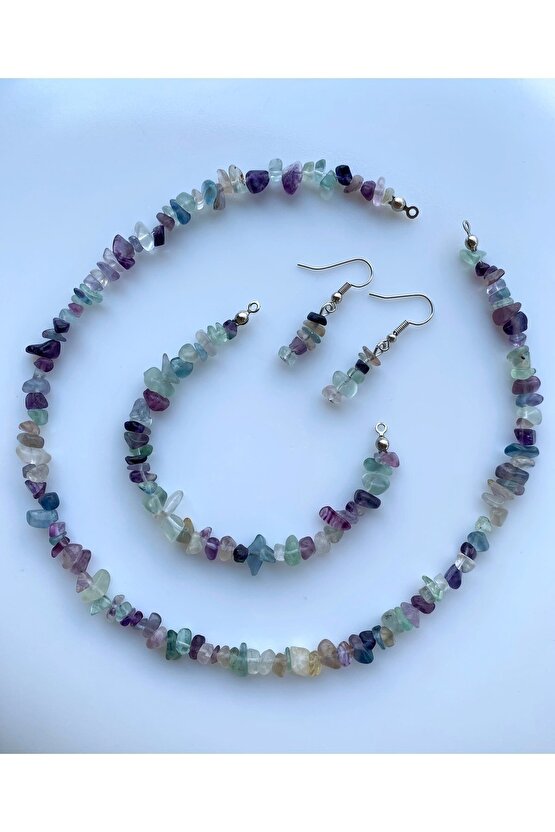 Florit Kırıktaş Doğal Taş Set