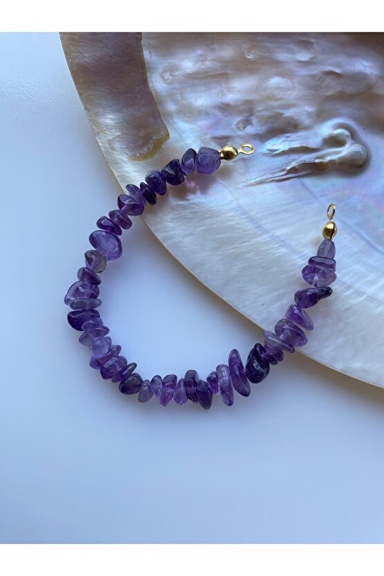 Ametist Kırıktaş Doğal Taş Set