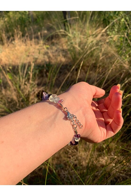 Doğal Florit Bileklik