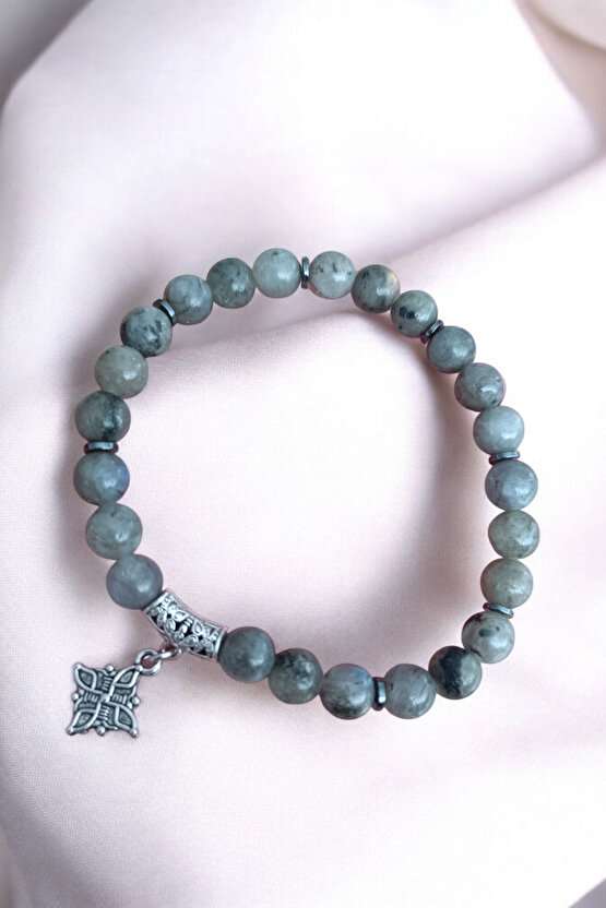 Labradorit Bileklik Oniks Bileklik Orijinal Gerçek Taş - Ruhsal Gelişim - Takıntı - Psişik