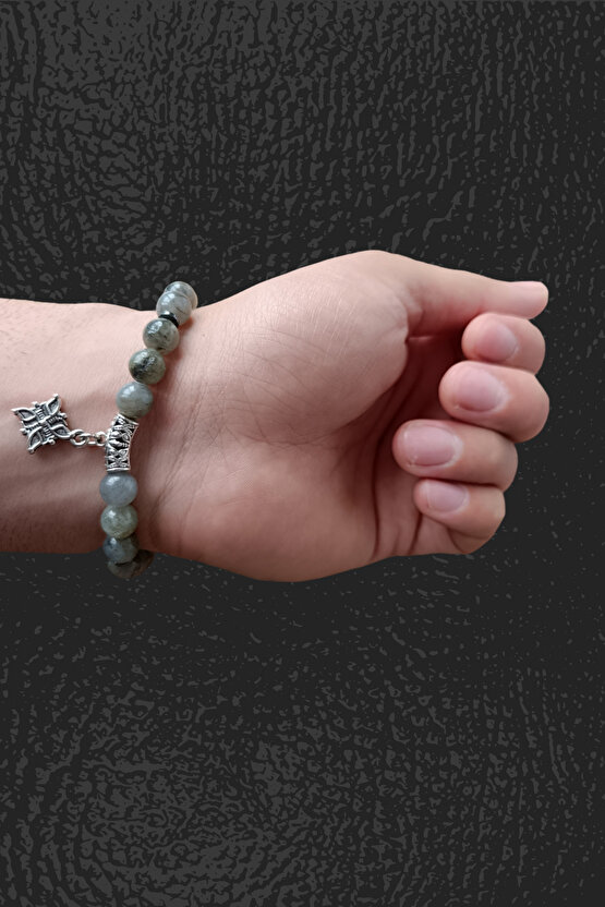 Labradorit Taşı Doğal Taş Bileklik Orijinal Doğal Taş Bileklik