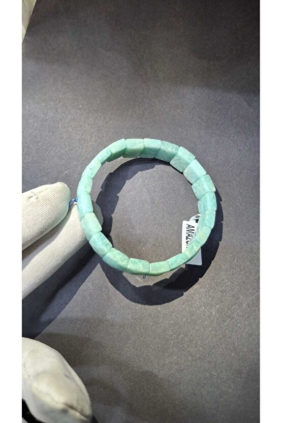 Amazonit Rolex 8 X 14 Mm Özel Kesim Doğal Taş Bileklik