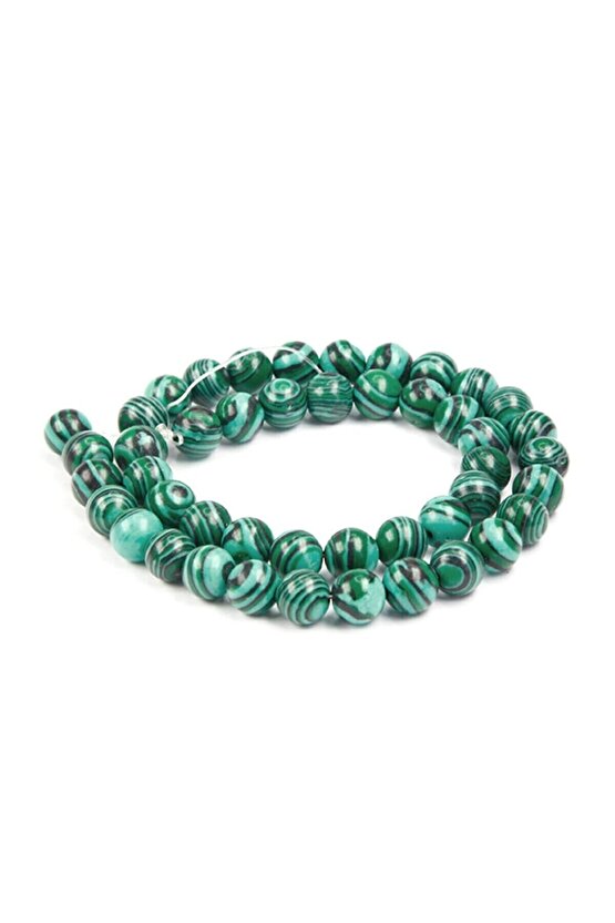 Malakit (malahit) Taşı Tesbih - Malakit Doğaltaş Tesbih 99lu - 8 Mm.