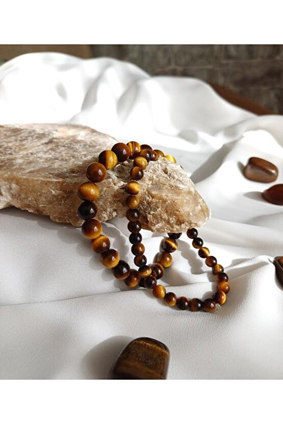 8M KAPLAN GÖZÜ DOĞAL TAŞ BİLEKLİK