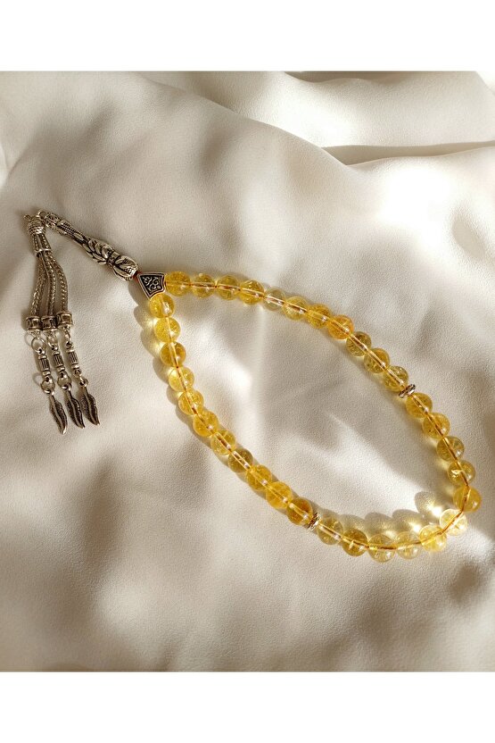 4A KALİTE SİTRİN DOĞAL TAŞ TESPİH