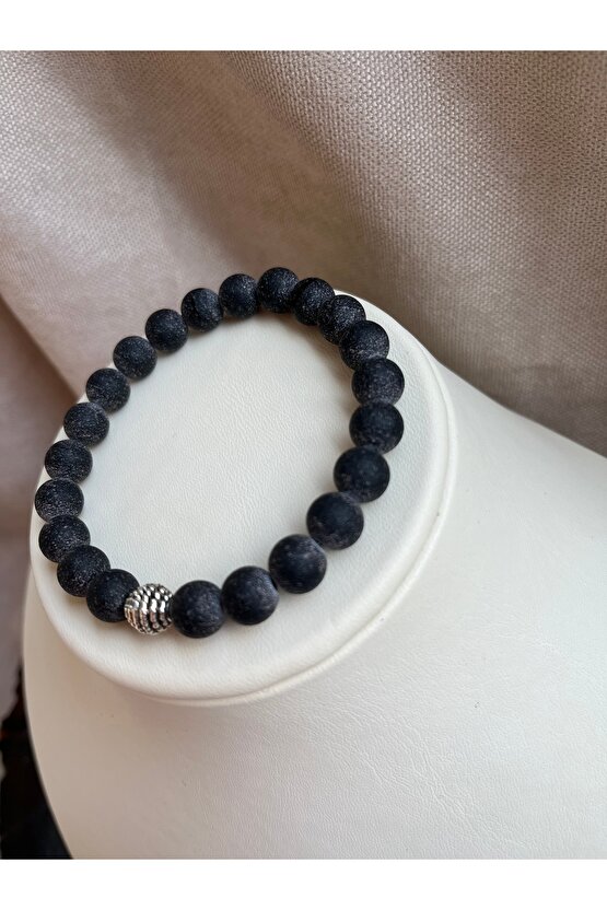 Lav Taşı Doğal Taş Bileklik 8mm