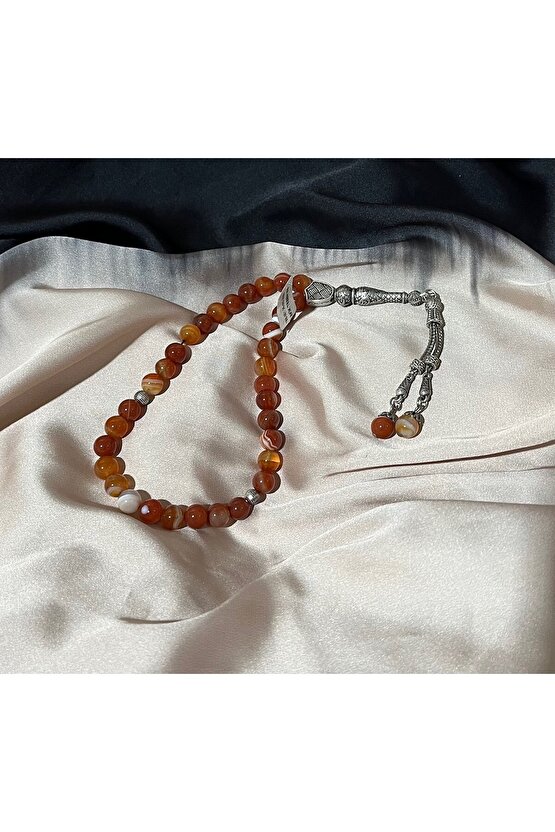 akik tesbih doğaltaş 8 mm