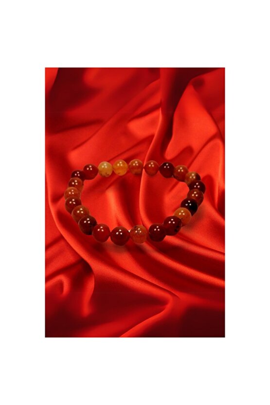 Akik Doğal Taş Bileklik Kutulu