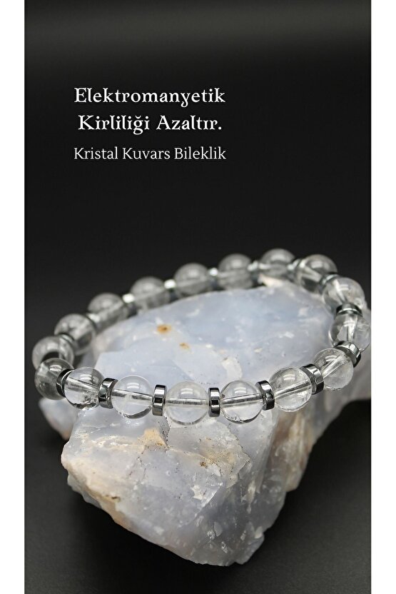 Kristal Kuvars Doğaltaş Bileklik