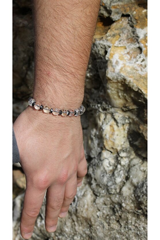 Kristal Kuvars Doğaltaş Bileklik