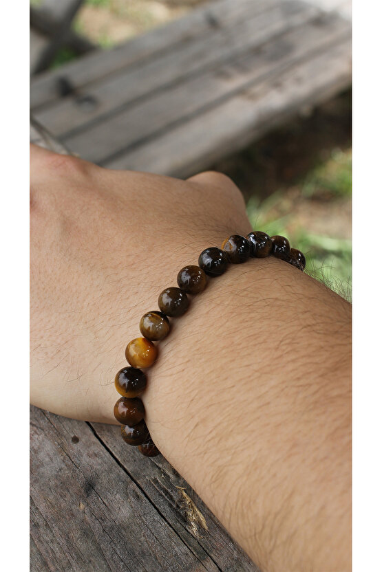 Kaplan Gözü Doğaltaş Odaklanma Bileklik