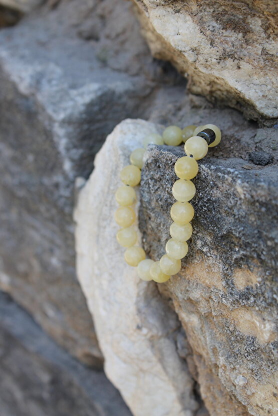 Kalsit Doğaltaş Zihin Temizliği Bileklik