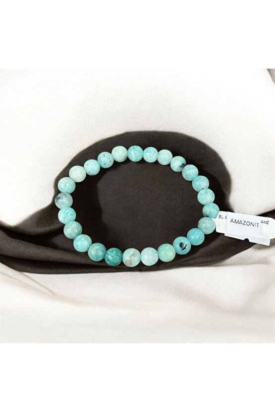 AuraStone Amazonit 8mm Doğaltaş Bilekilk