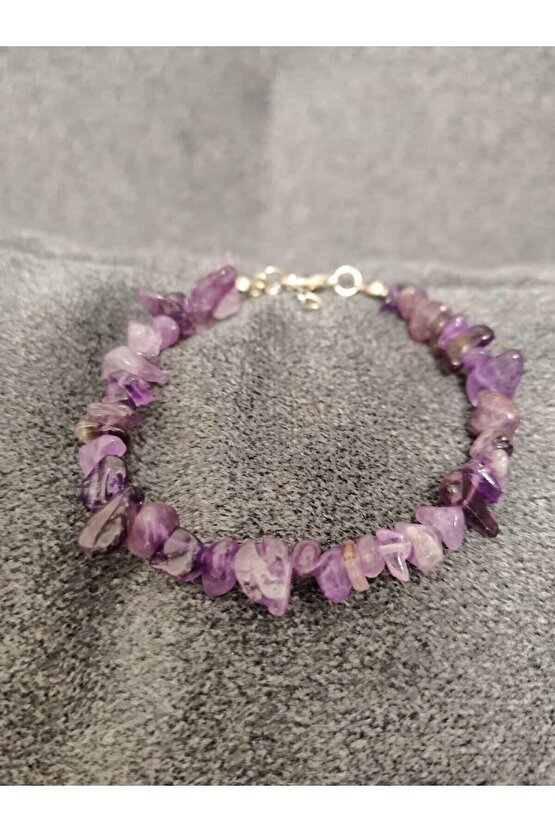 Ametist Kırık Taş bileklik Doğal Taş
