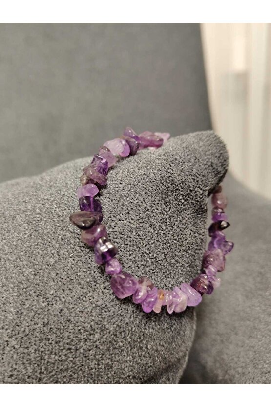 Ametist Kırık Taş bileklik Doğal Taş