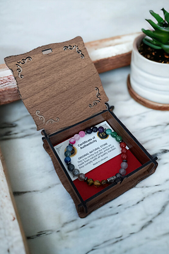 8 Renk 8 Çeşit Akik Taşı Bileklik  Doğal Taşlar Orijinal Gerçek Akik Taşı Bileklik