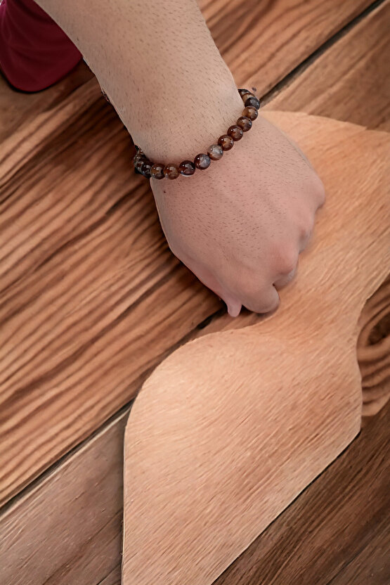 Dumanlı kuvars Taşı Bileklik  Doğal Taş Bileklik Doğal Taşlar Orijinal Hamile Bileklik Taşı