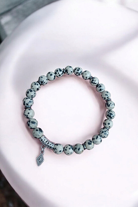 Bıldırcın Bileklik Orijinal Doğal Taş Kaliteli Gerçek Hakiki Taş Bileklik 8 mm Taş