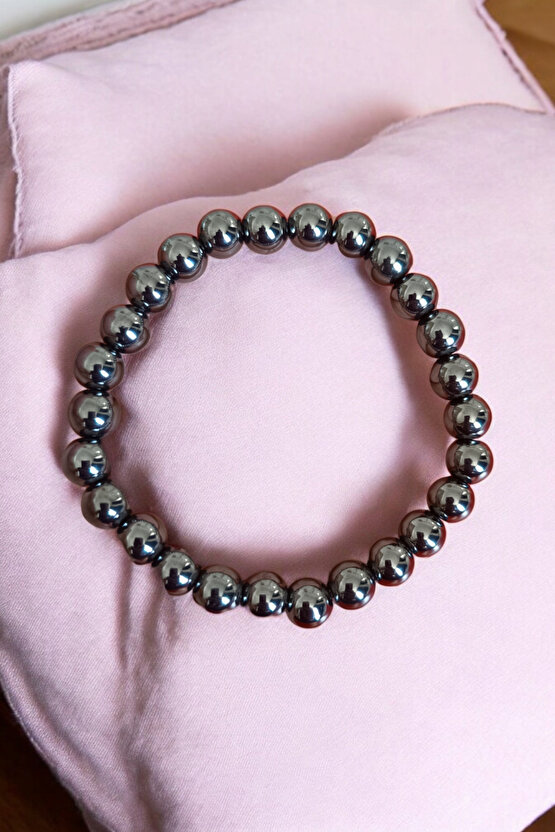 Hematit bileklik Orijinal Gerçek Hematit Taşı Bileklik (kaplama Değil) Doğal Taş