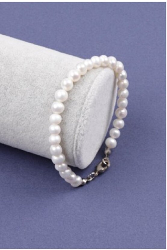 Doğal İnci Bileklik 6 mm Şekilsiz Kesim