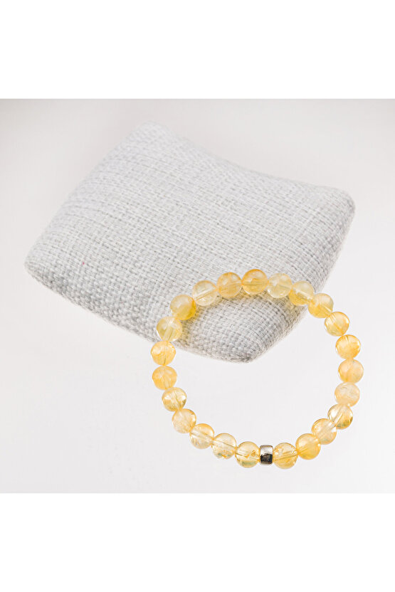 Sitrin Taşı Bileklik-8 mm