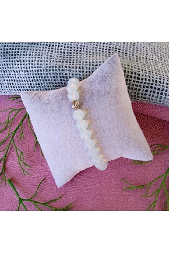 Doğaltaş Bileklik, Opalit Taşı, 8mm