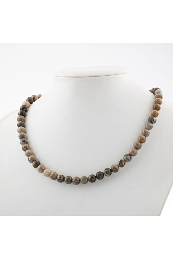 Sertifikalı Akuamarin 8mm Elastik Misinalı Doğal Taş Bileklik