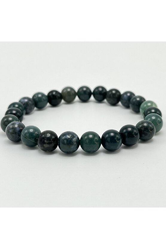 Sertifikalı Afrika Turkuaz 8mm Elastik Misinalı Doğal Taş Bileklik