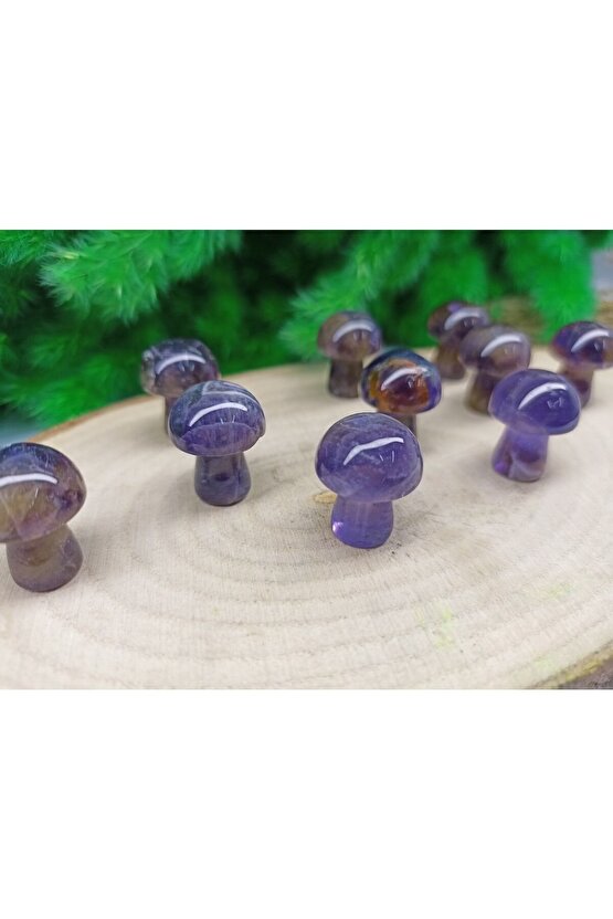 Ametist Mantar Doğaltaş Dekorasyon (sertifikalı)