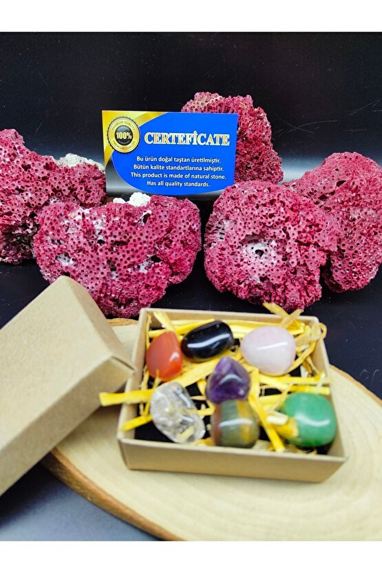 Küçük Çakra Taşı Seti (sertifikalı) (7 Adet)
