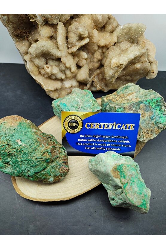 Büyük Krizokol Ham Doğal Taş Kaya (sertifikalı)