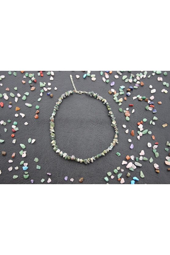 Hint Akik Doğal Kırıktaş Kolye Bileklik [set]