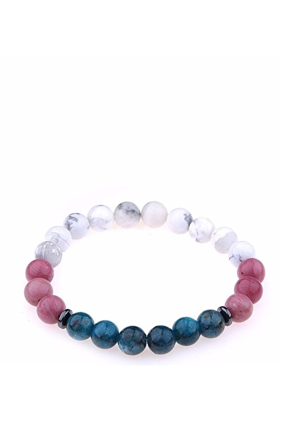 Jasper, Apatit, Havlit Doğal Taş 8 Mm Bileklik