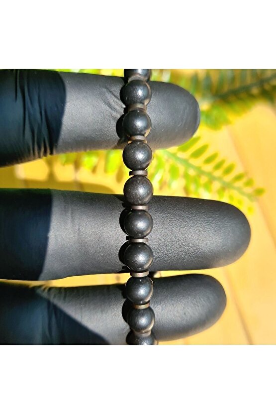 Zirve Kalite Şungit - Shungite - Shungit Doğal Taş Bileklik (el Yapımı Tasarım Ürünler)