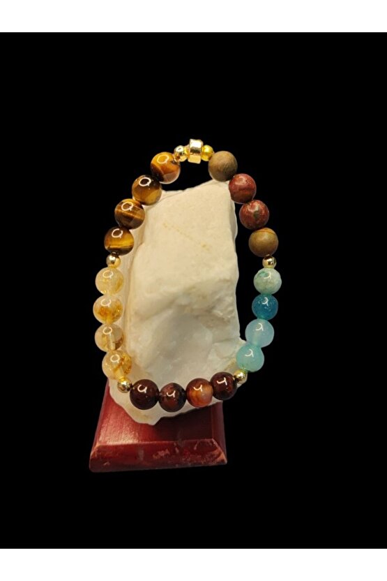 Aslan Burcu Doğal Taş Bileklik