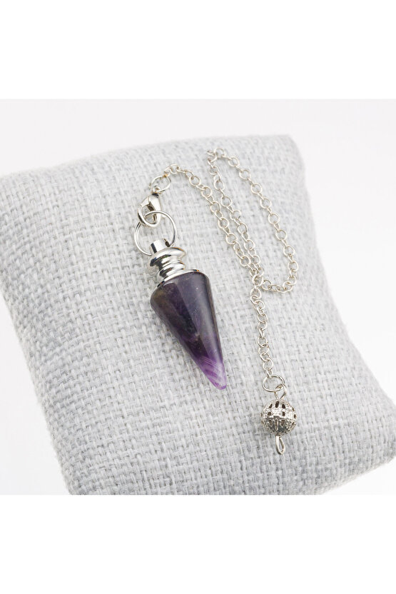 Ametist Taşı Konik Pandül-Sarkaç