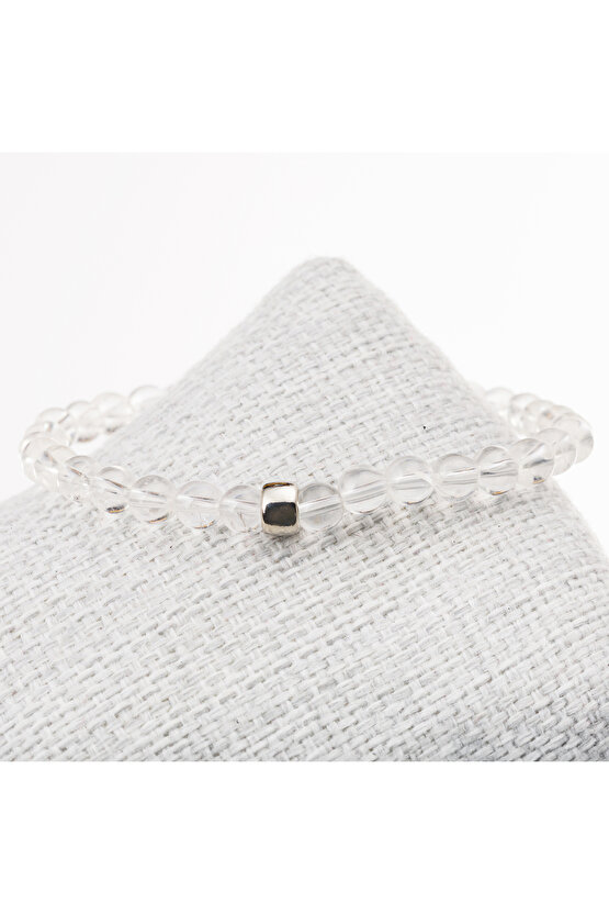 Kristal Kuvars Taşı Bileklik-6 mm