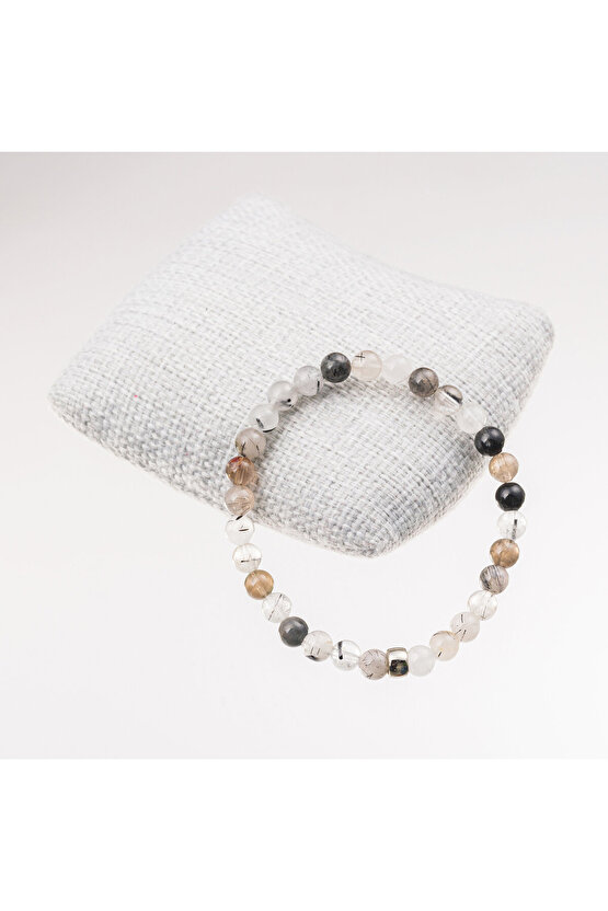 Rutil Kuvars Taşı Bileklik-6 mm