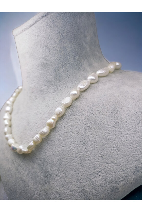 SAKIZ İNCİ  DOĞAL İNCİ KOLYE   (SERTİFİKALI)