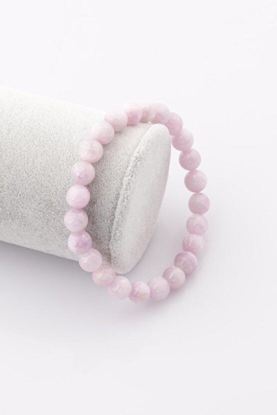 Kunzit Doğal Taş Bileklik 6 mm