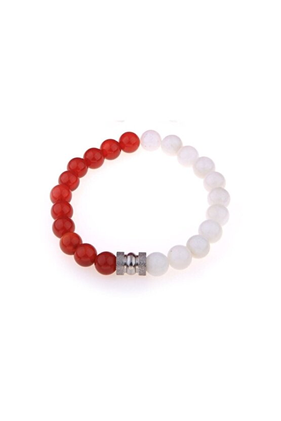 Akik, Ay Taşı Doğal Taş 8 Mm Bileklik