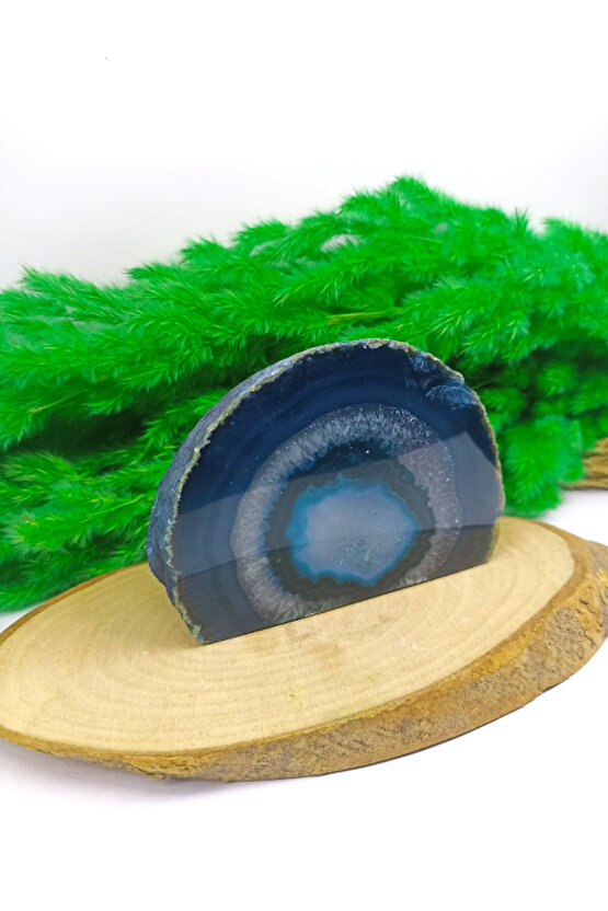 AKİK MADAGASKAR MAVİ JEOT DOĞAL TAŞ (SERTİFİKALI)