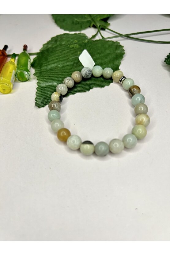 Amazonit Taşı Bileklik-%100 Orijinal Ve Sertifikalı