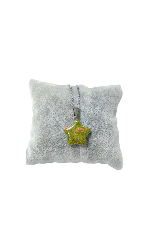 Unakit Yıldız Doğal Taş Kadın Kolye