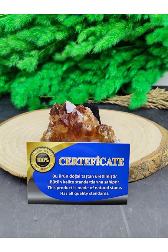 Ham Sitrin Kaya Dekoratif Doğal Taş (sertifikalı)
